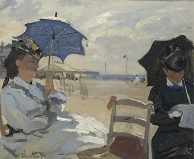 Der Strand in Trouville Claude Monet